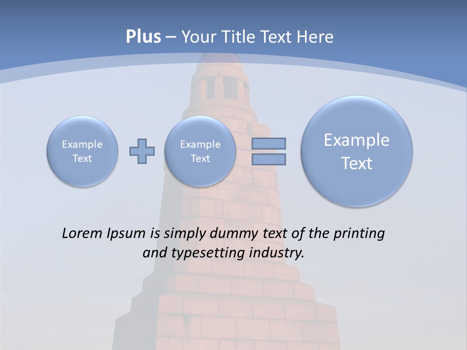 Dundee Law War Memorial At Dawn, Scotland PowerPoint Template
