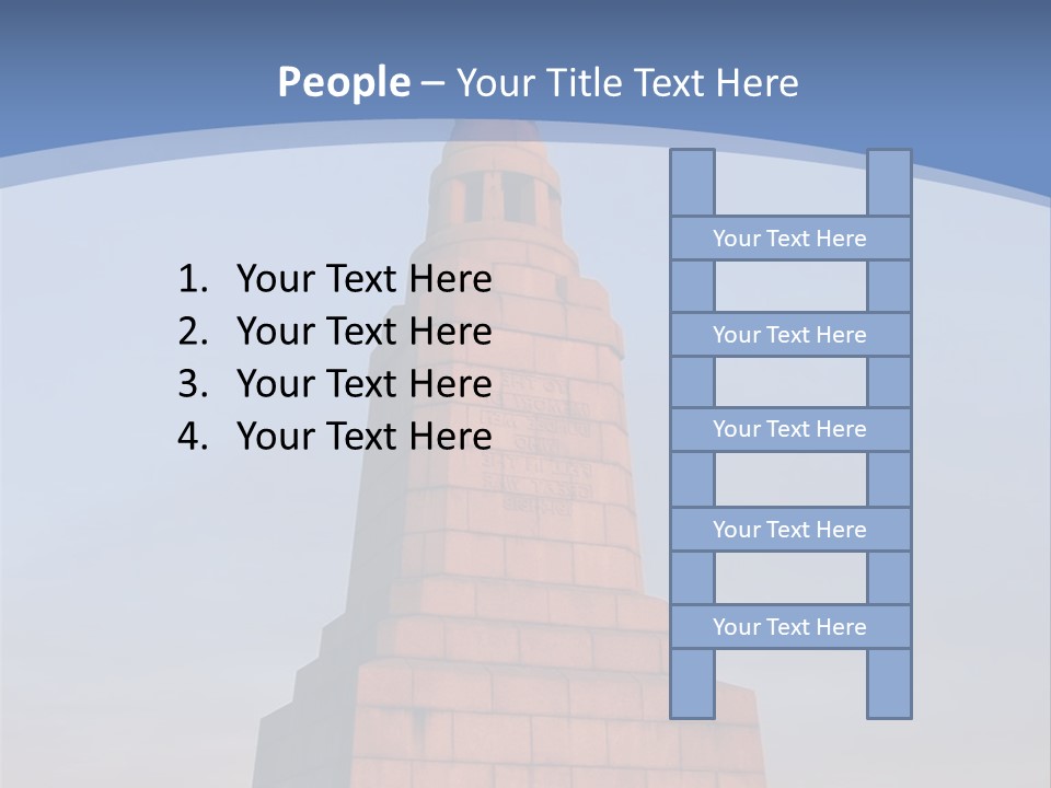 Dundee Law War Memorial At Dawn, Scotland PowerPoint Template