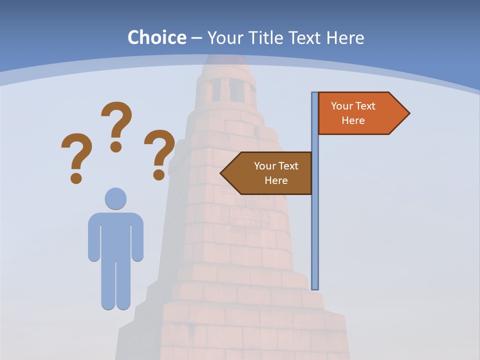 Dundee Law War Memorial At Dawn, Scotland PowerPoint Template