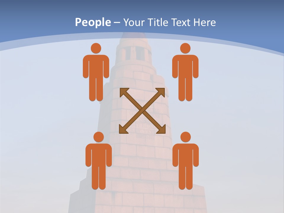 Dundee Law War Memorial At Dawn, Scotland PowerPoint Template