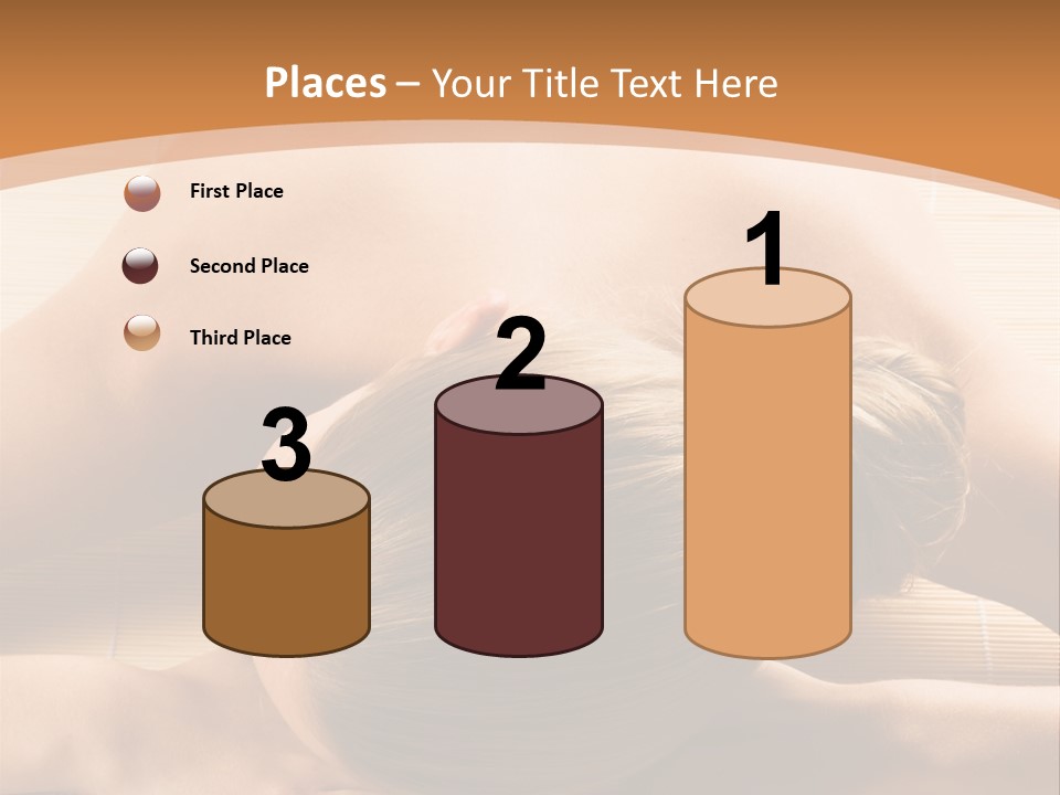 Young Beautiful Woman In A Spa With Towels PowerPoint Template