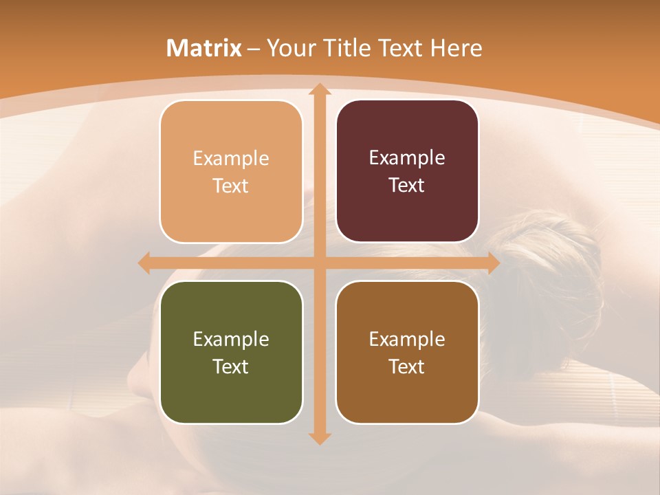 Young Beautiful Woman In A Spa With Towels PowerPoint Template