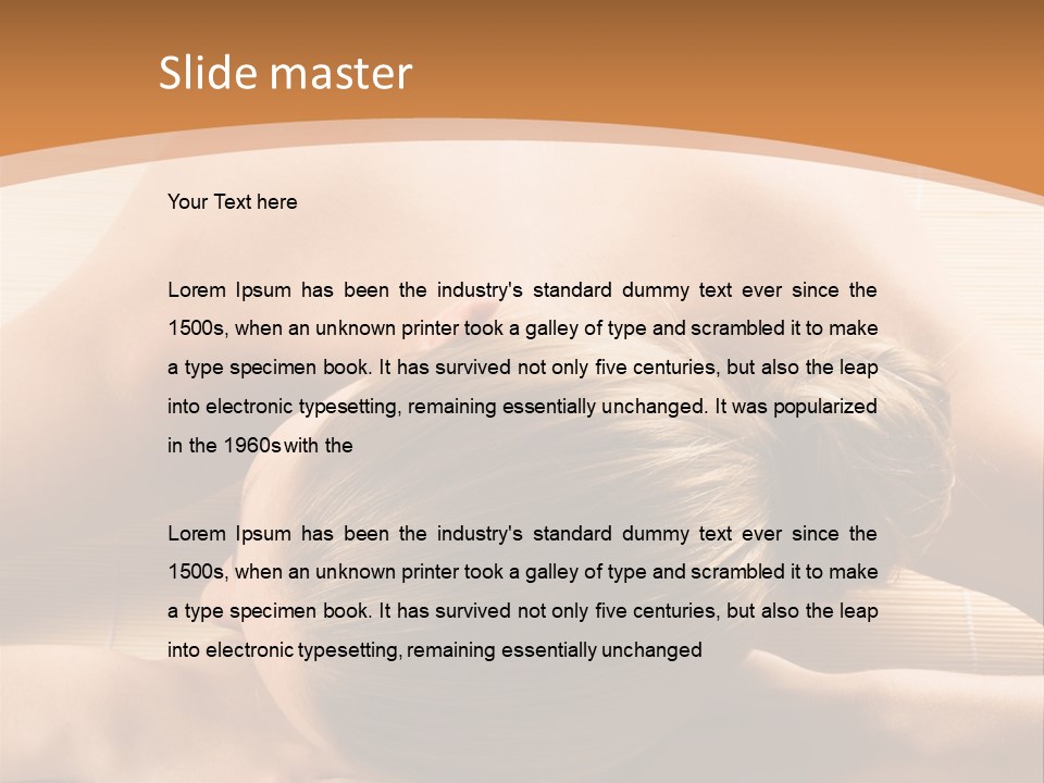 Young Beautiful Woman In A Spa With Towels PowerPoint Template