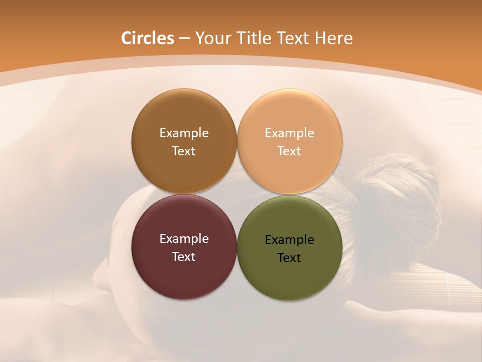 Young Beautiful Woman In A Spa With Towels PowerPoint Template