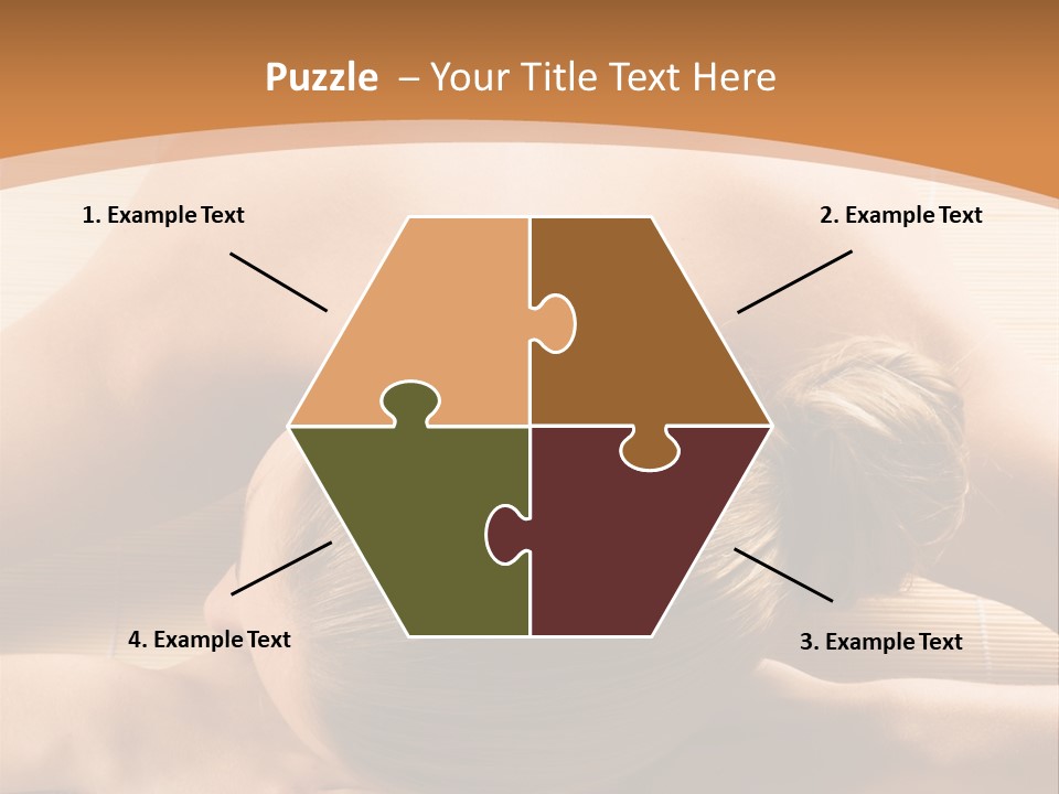 Young Beautiful Woman In A Spa With Towels PowerPoint Template