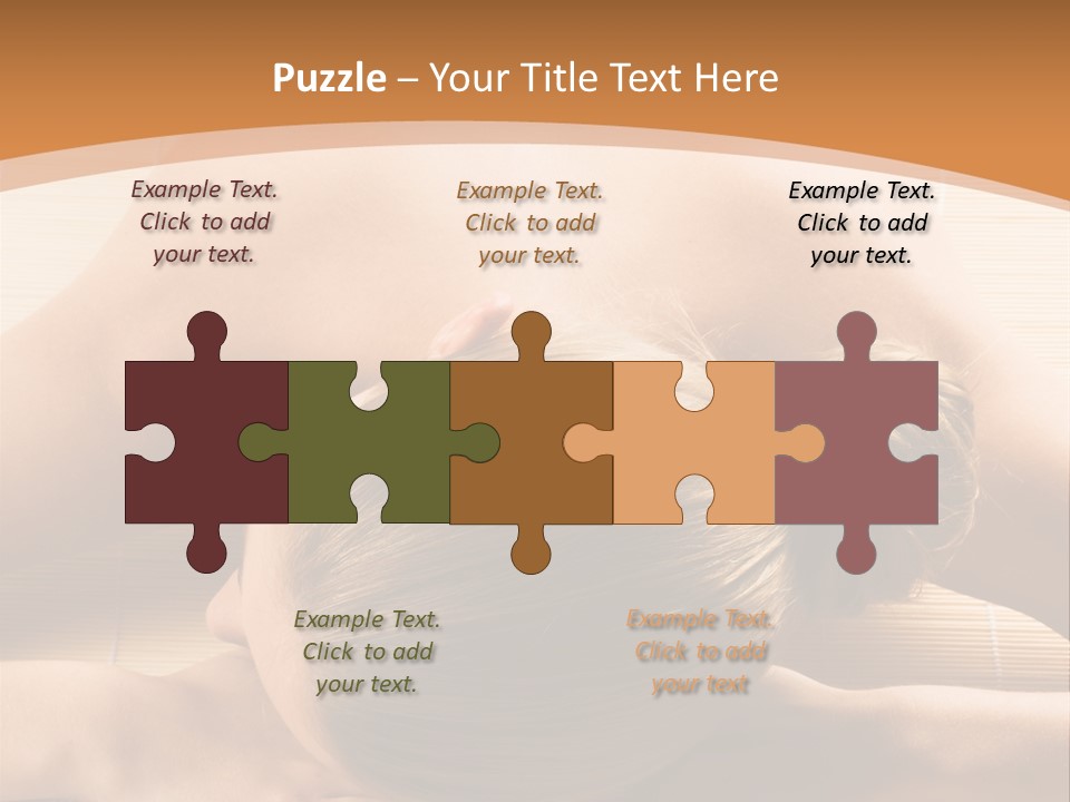 Young Beautiful Woman In A Spa With Towels PowerPoint Template