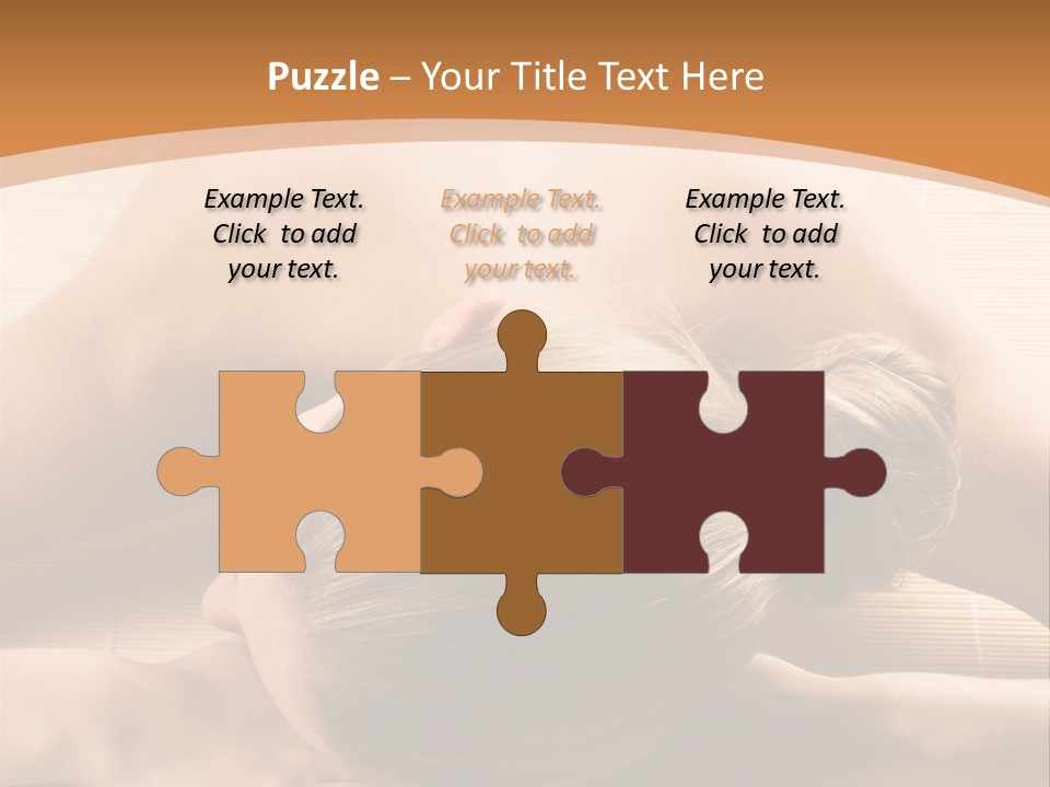 Young Beautiful Woman In A Spa With Towels PowerPoint Template