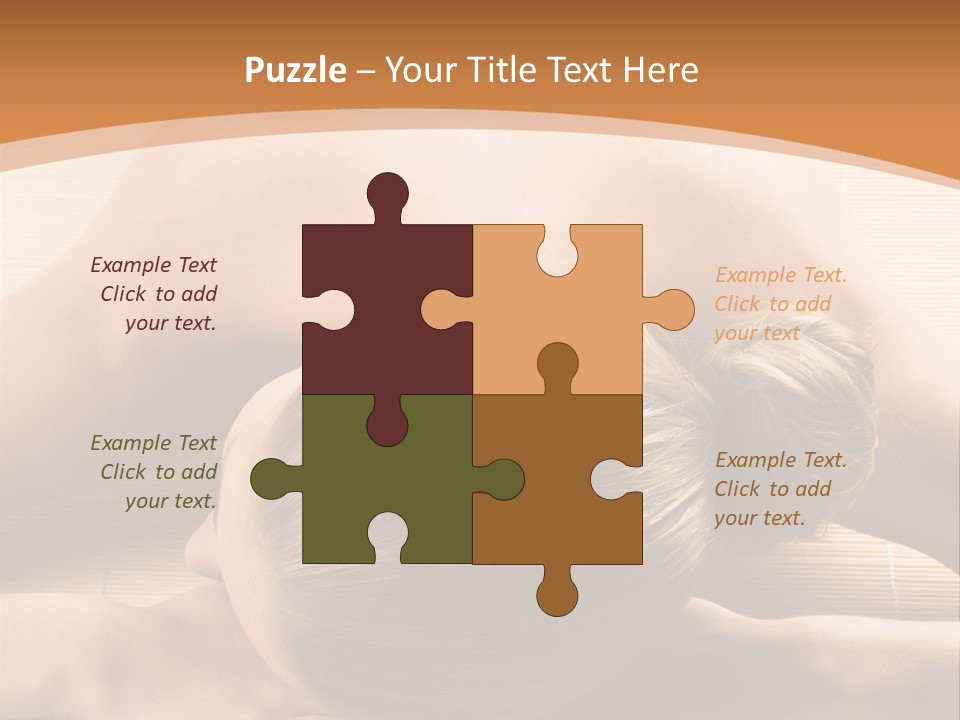 Young Beautiful Woman In A Spa With Towels PowerPoint Template