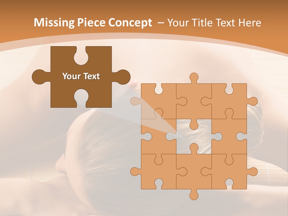 Young Beautiful Woman In A Spa With Towels PowerPoint Template