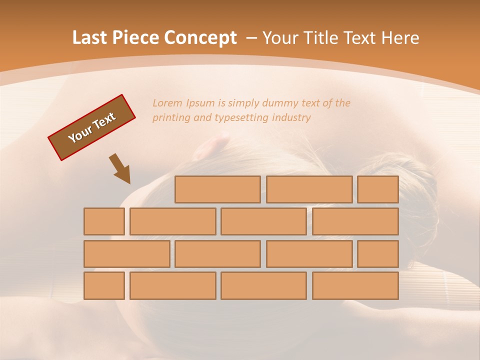 Young Beautiful Woman In A Spa With Towels PowerPoint Template