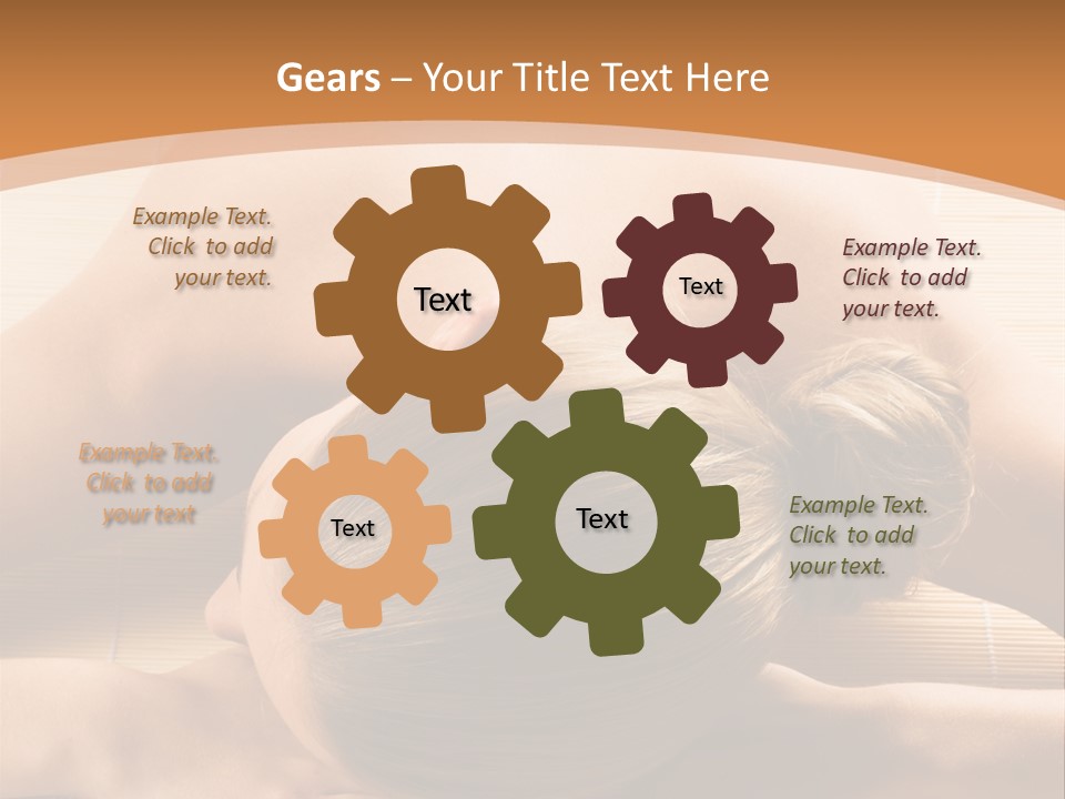 Young Beautiful Woman In A Spa With Towels PowerPoint Template