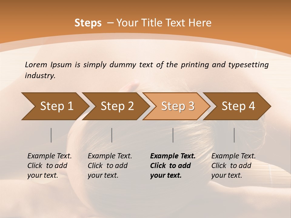 Young Beautiful Woman In A Spa With Towels PowerPoint Template