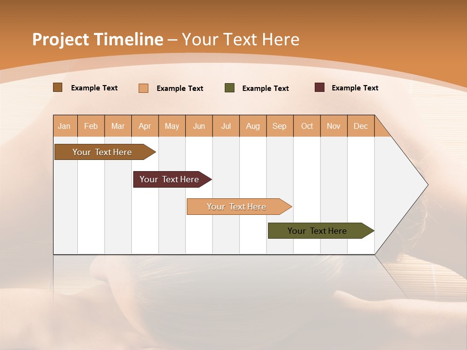 Young Beautiful Woman In A Spa With Towels PowerPoint Template