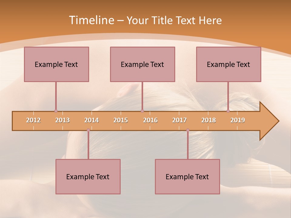 Young Beautiful Woman In A Spa With Towels PowerPoint Template