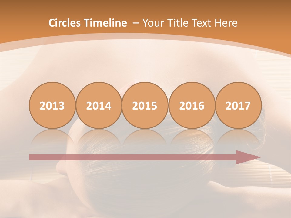 Young Beautiful Woman In A Spa With Towels PowerPoint Template