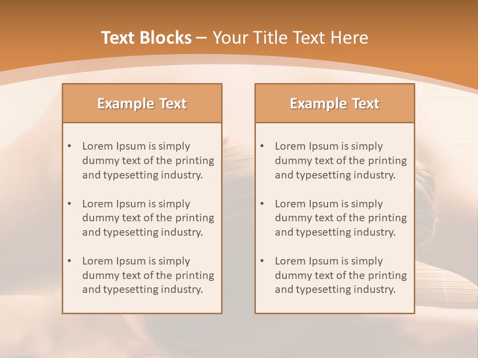 Young Beautiful Woman In A Spa With Towels PowerPoint Template