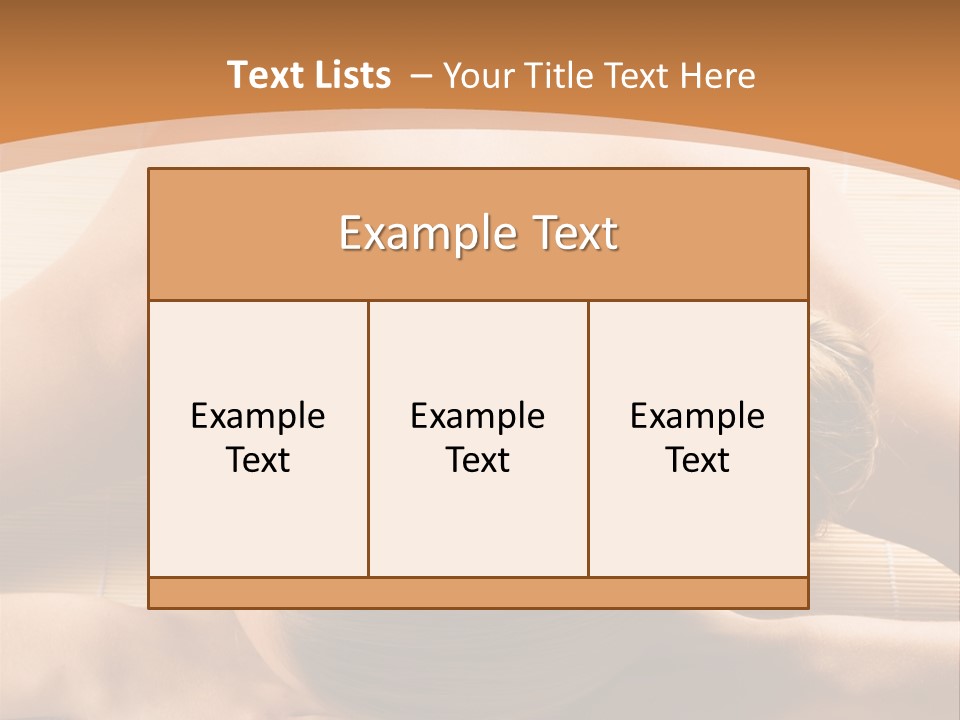 Young Beautiful Woman In A Spa With Towels PowerPoint Template