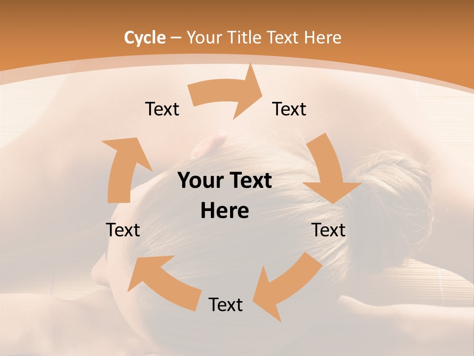 Young Beautiful Woman In A Spa With Towels PowerPoint Template