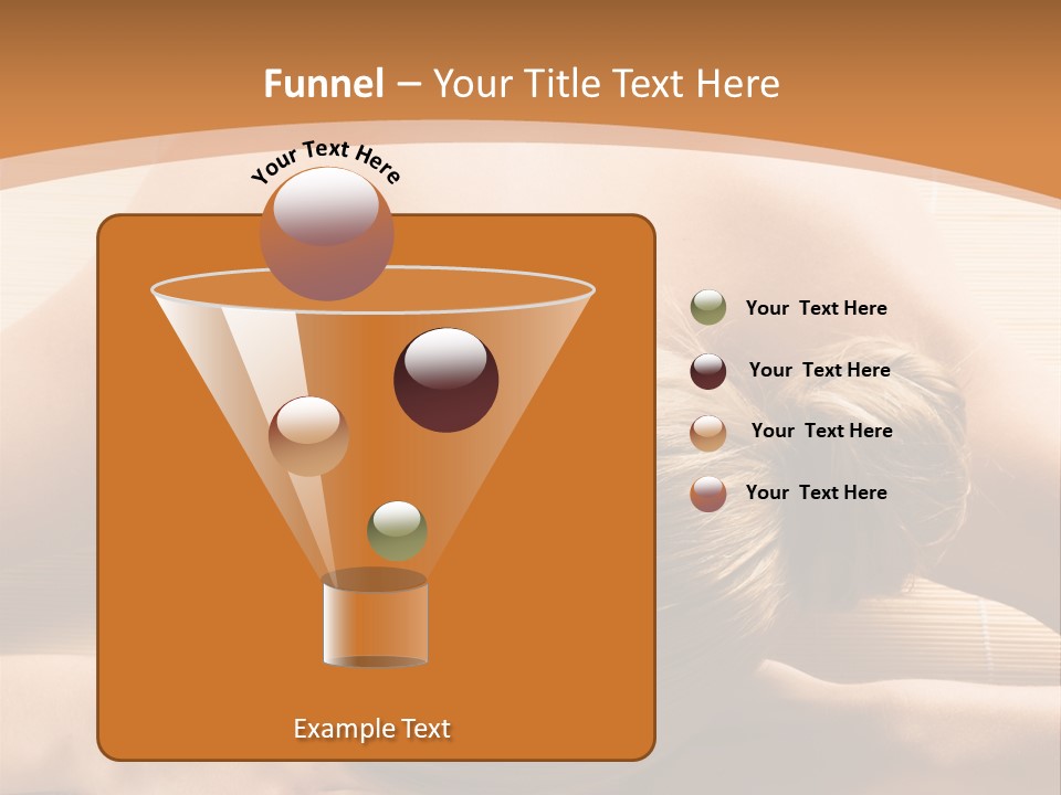 Young Beautiful Woman In A Spa With Towels PowerPoint Template