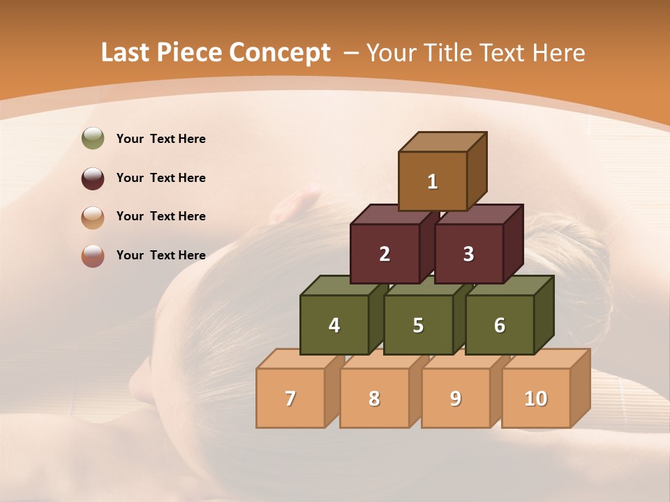 Young Beautiful Woman In A Spa With Towels PowerPoint Template