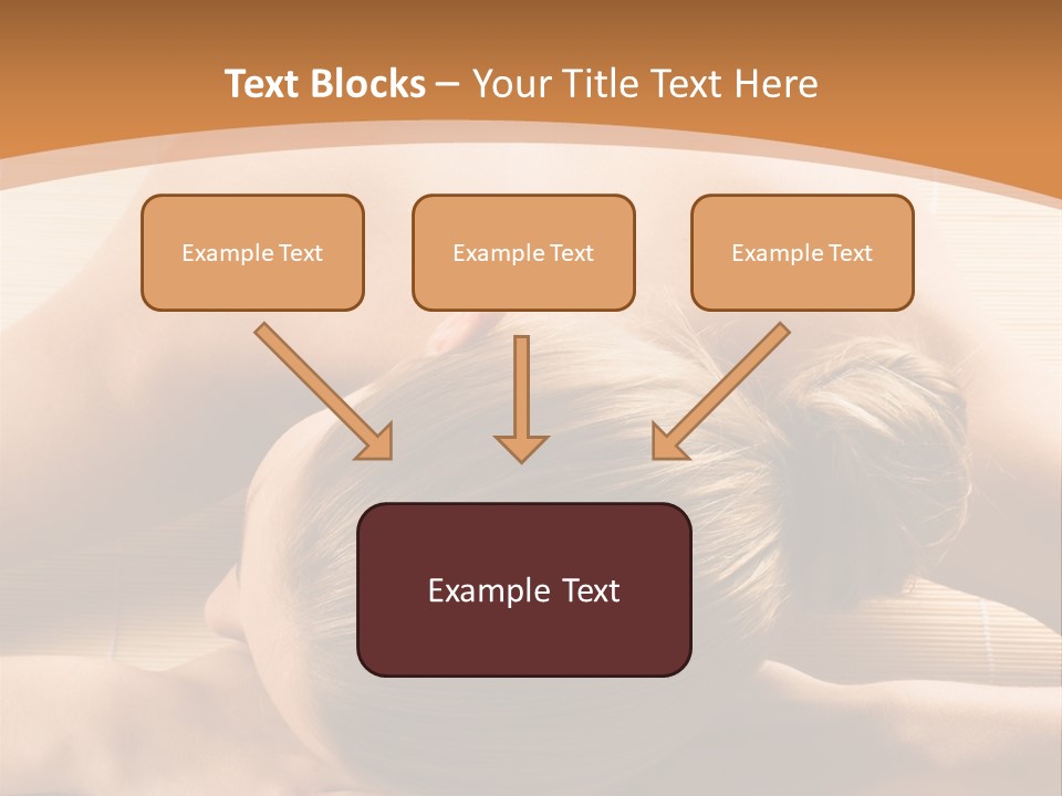 Young Beautiful Woman In A Spa With Towels PowerPoint Template