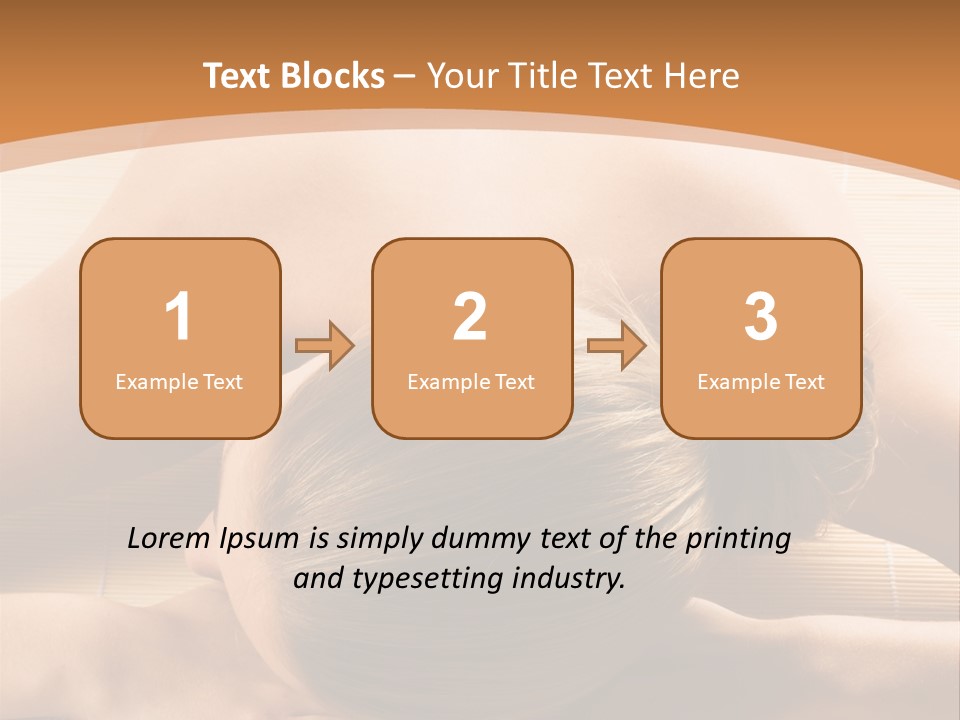 Young Beautiful Woman In A Spa With Towels PowerPoint Template