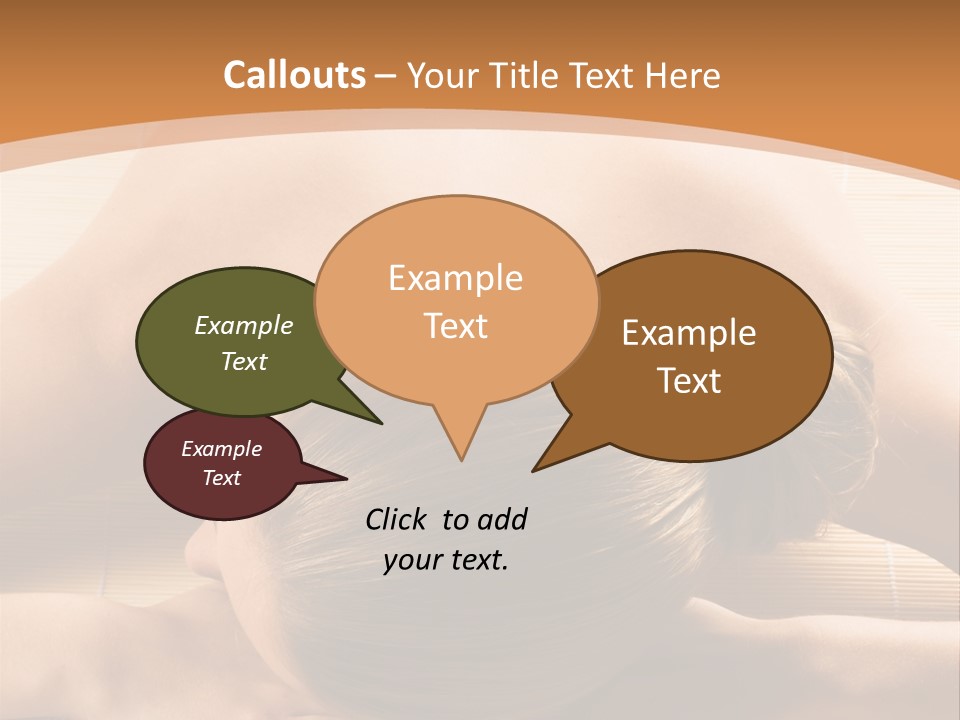 Young Beautiful Woman In A Spa With Towels PowerPoint Template