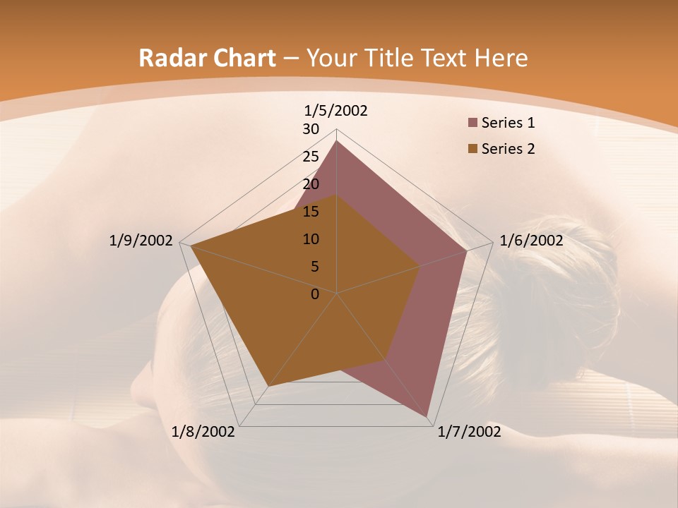 Young Beautiful Woman In A Spa With Towels PowerPoint Template