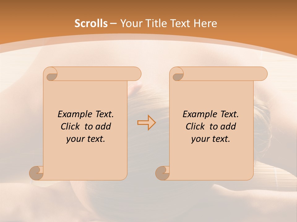 Young Beautiful Woman In A Spa With Towels PowerPoint Template