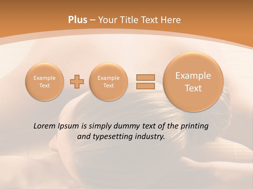 Young Beautiful Woman In A Spa With Towels PowerPoint Template