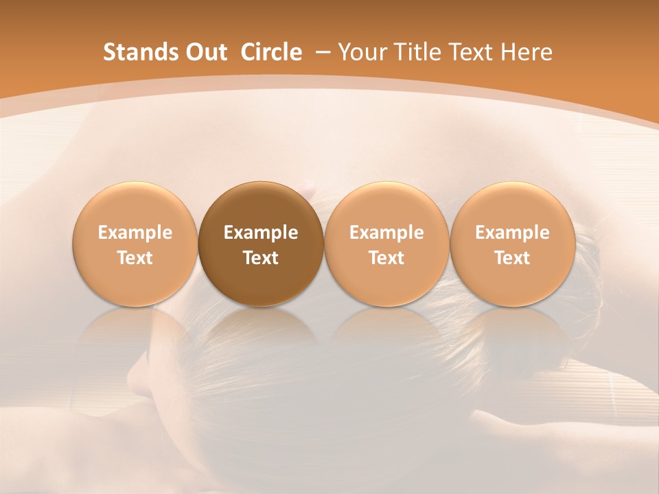 Young Beautiful Woman In A Spa With Towels PowerPoint Template