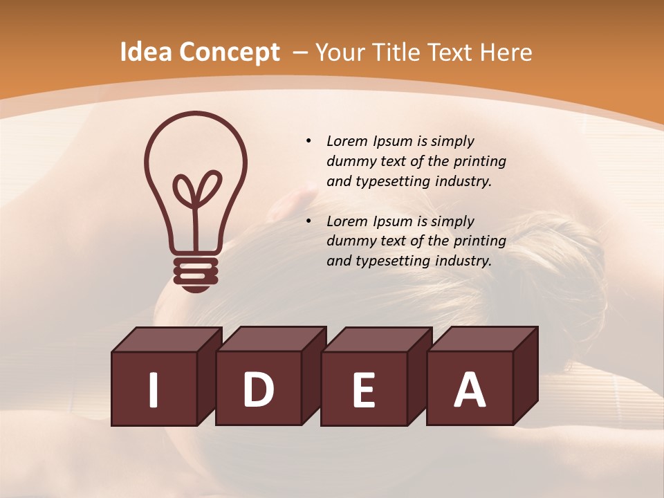 Young Beautiful Woman In A Spa With Towels PowerPoint Template