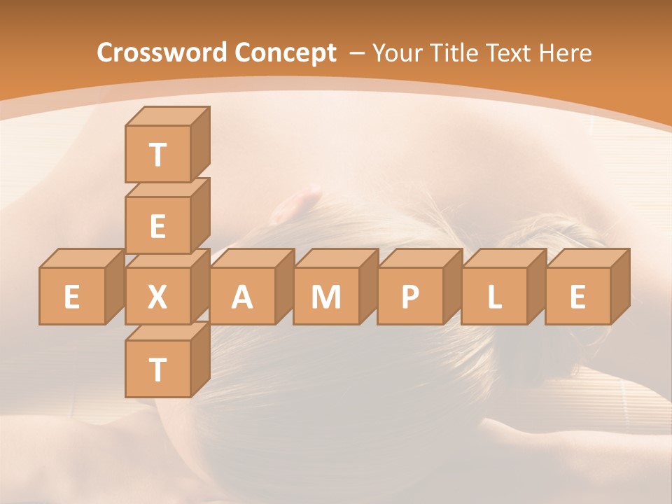 Young Beautiful Woman In A Spa With Towels PowerPoint Template