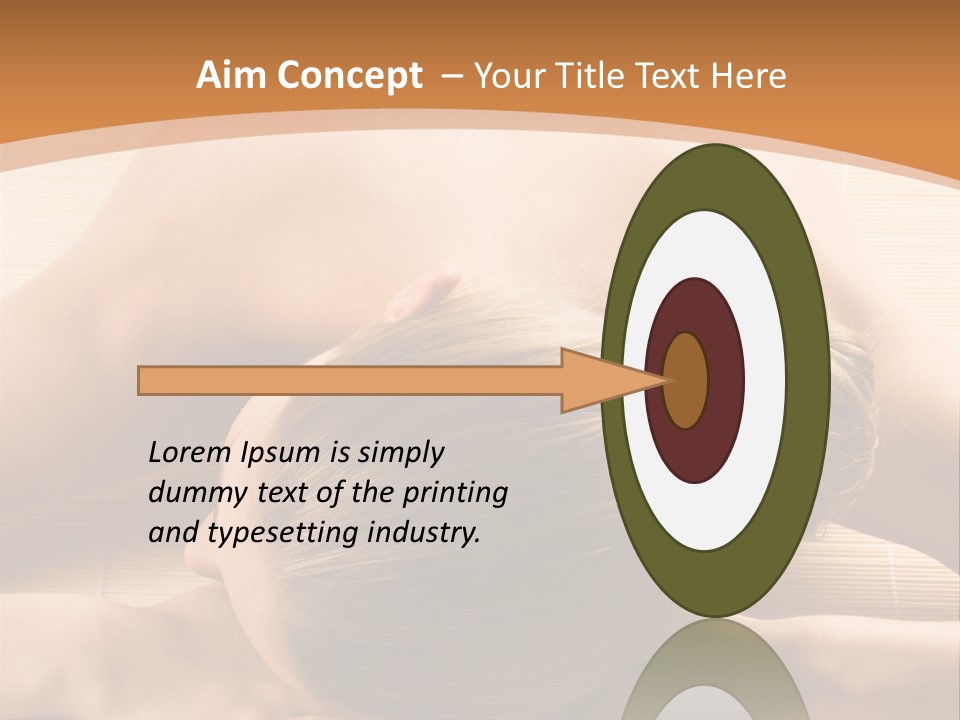 Young Beautiful Woman In A Spa With Towels PowerPoint Template