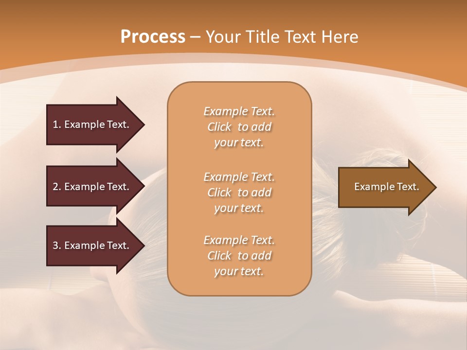 Young Beautiful Woman In A Spa With Towels PowerPoint Template