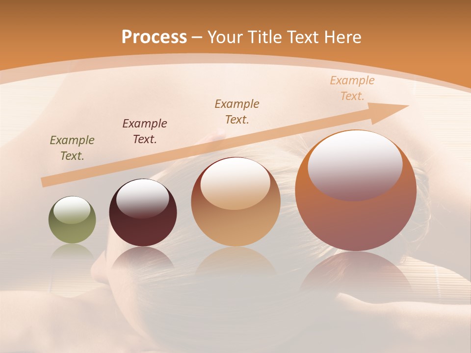 Young Beautiful Woman In A Spa With Towels PowerPoint Template