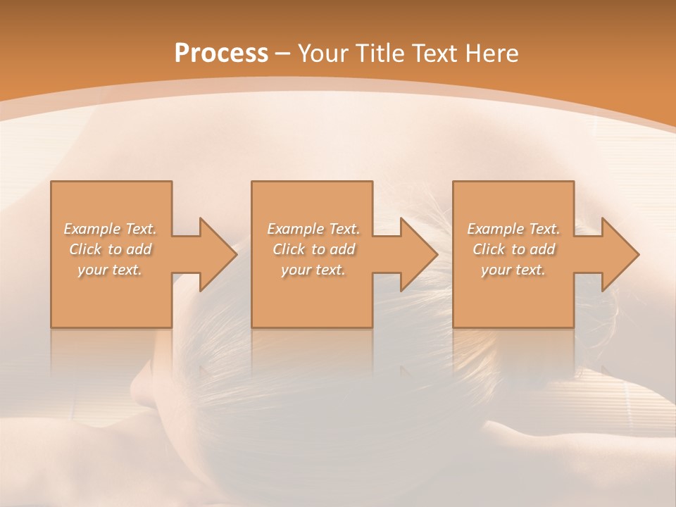 Young Beautiful Woman In A Spa With Towels PowerPoint Template