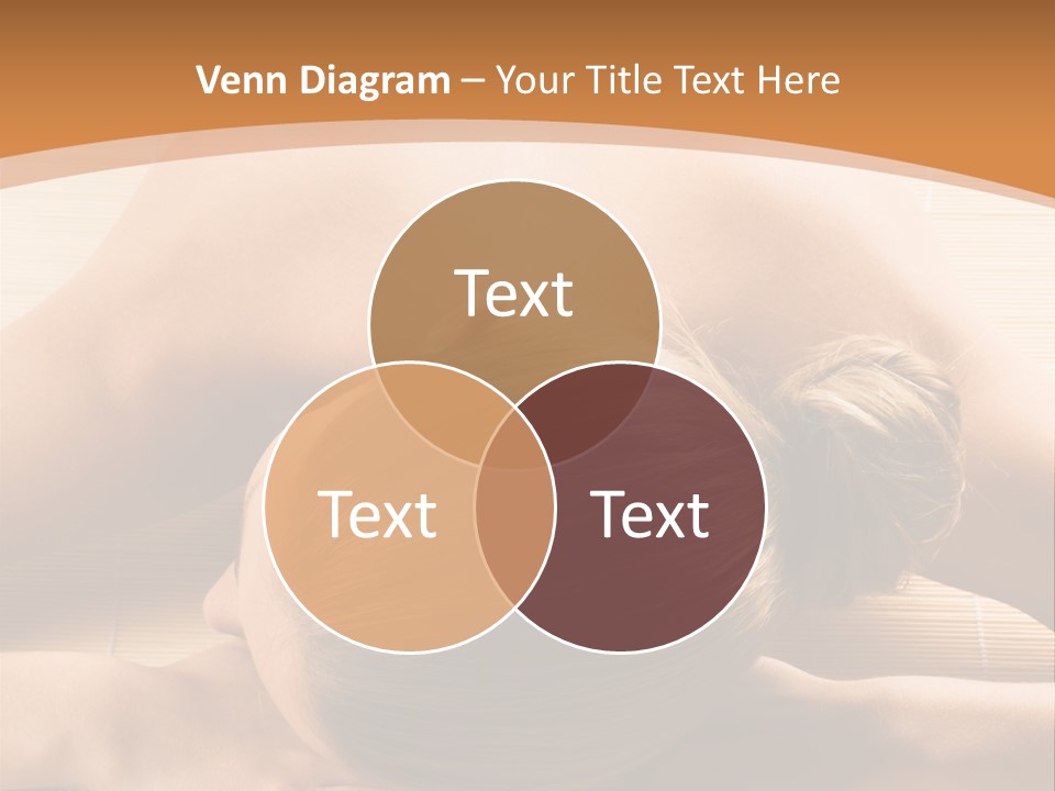 Young Beautiful Woman In A Spa With Towels PowerPoint Template