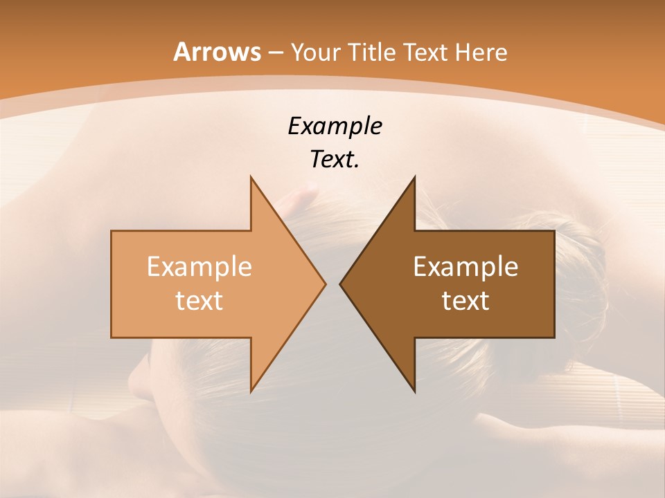 Young Beautiful Woman In A Spa With Towels PowerPoint Template