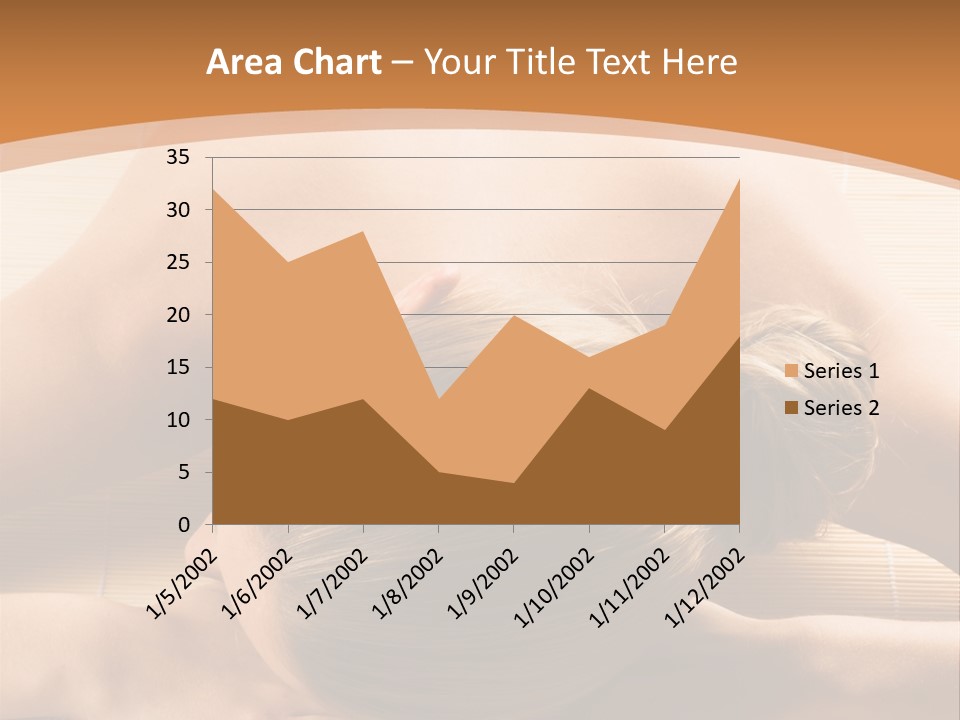 Young Beautiful Woman In A Spa With Towels PowerPoint Template