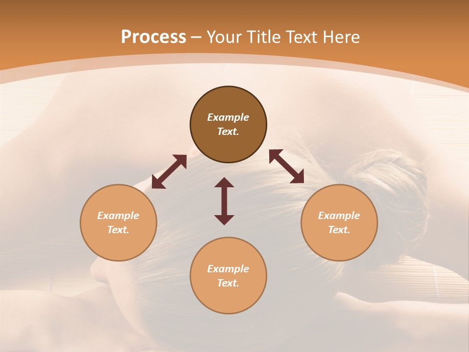 Young Beautiful Woman In A Spa With Towels PowerPoint Template