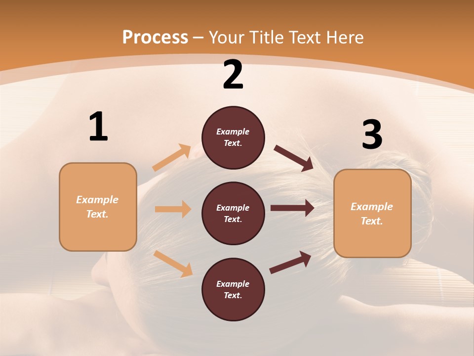 Young Beautiful Woman In A Spa With Towels PowerPoint Template