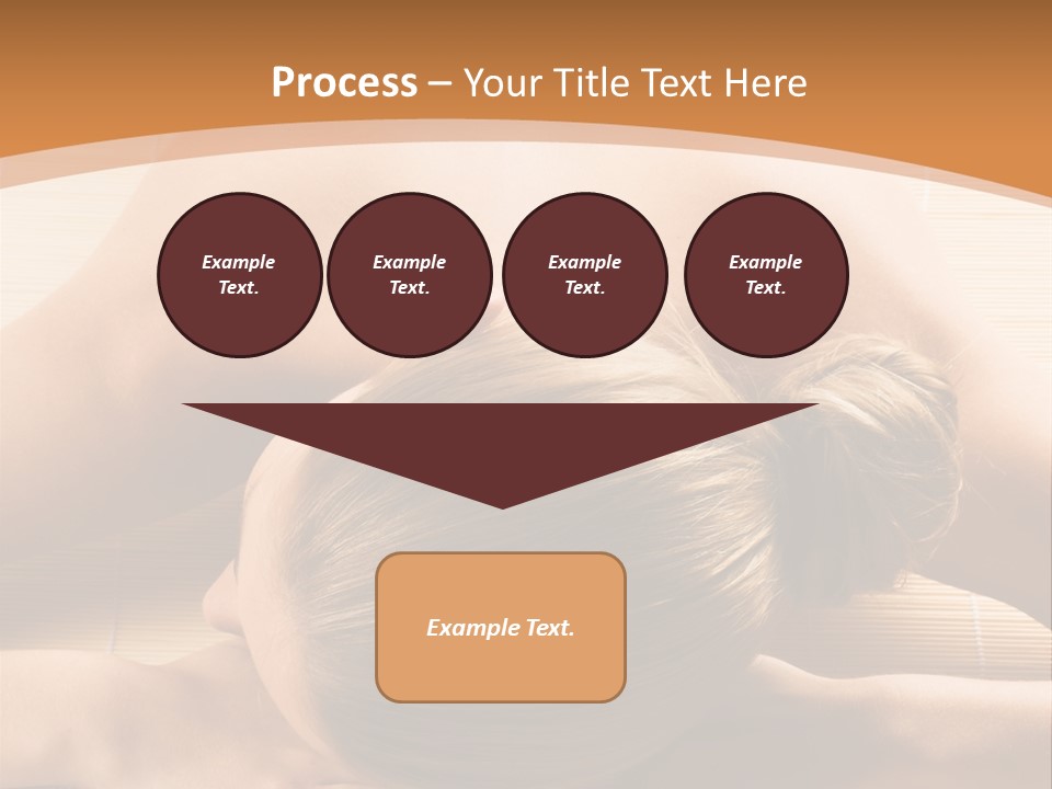 Young Beautiful Woman In A Spa With Towels PowerPoint Template