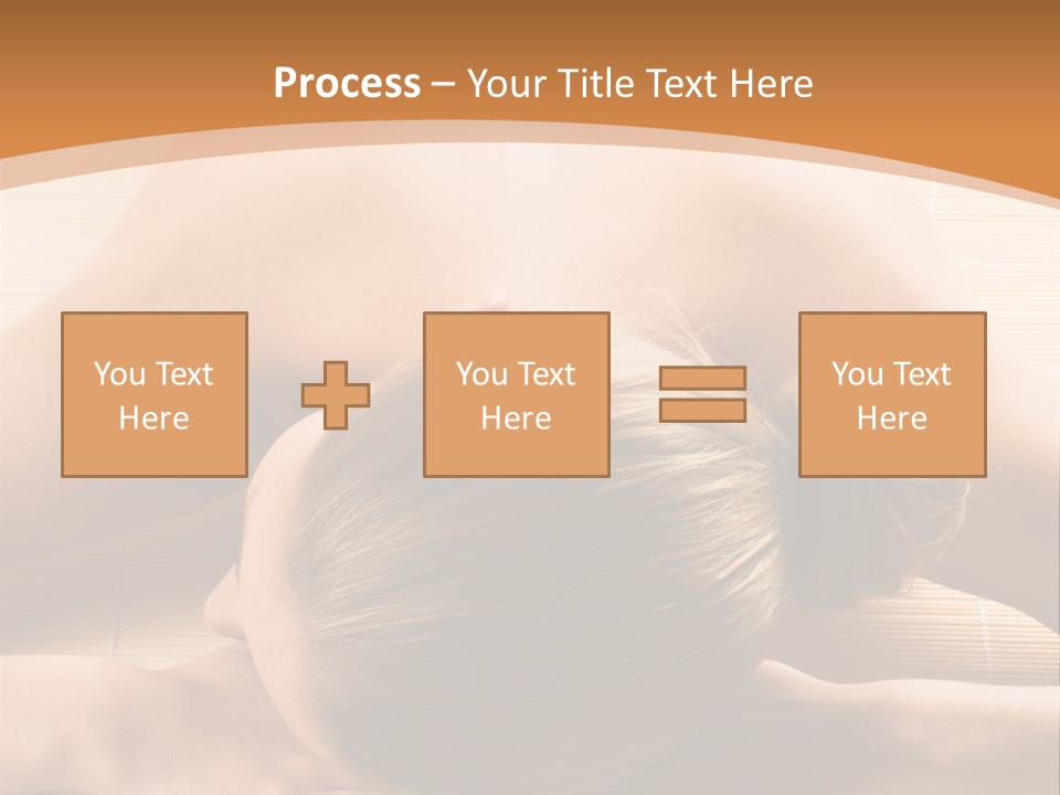 Young Beautiful Woman In A Spa With Towels PowerPoint Template