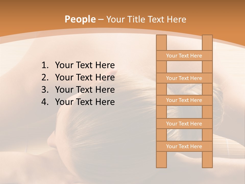 Young Beautiful Woman In A Spa With Towels PowerPoint Template