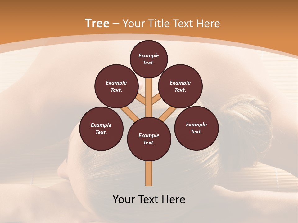 Young Beautiful Woman In A Spa With Towels PowerPoint Template