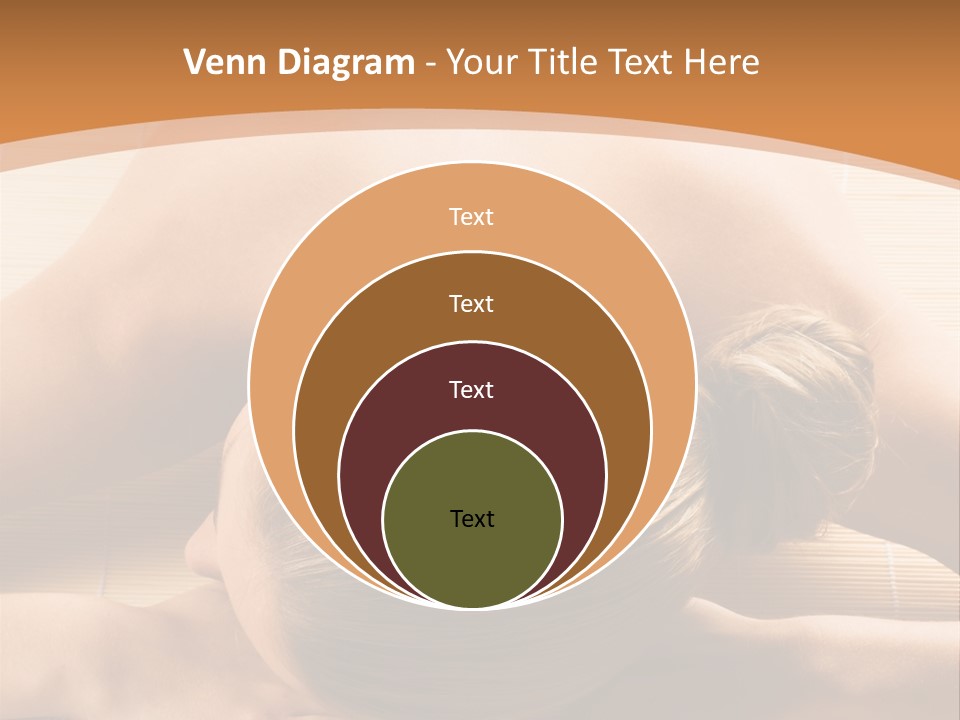 Young Beautiful Woman In A Spa With Towels PowerPoint Template