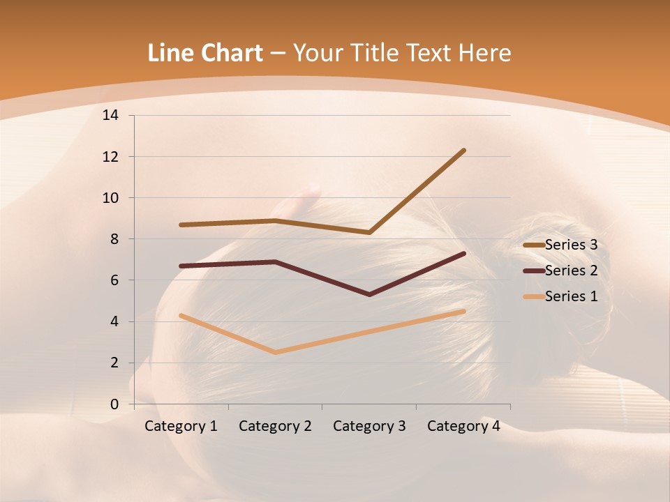 Young Beautiful Woman In A Spa With Towels PowerPoint Template