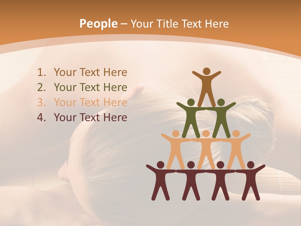 Young Beautiful Woman In A Spa With Towels PowerPoint Template