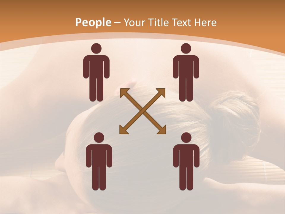 Young Beautiful Woman In A Spa With Towels PowerPoint Template